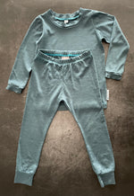 Load image into Gallery viewer, Merino Crew Pyjamas - Soft Teal - 2-3 years
